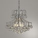 Empire Polished Chrome Clear Crystal 6 Light Chandelier - Chandeliers