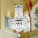 Empire Polished Chrome Clear Crystal 6 Light Chandelier - Chandeliers