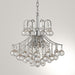 Empire Polished Chrome Clear Crystal 6 Light Chandelier - Chandeliers