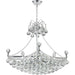 Empire Polished Chrome Clear Crystal 6 Light Chandelier - Chandeliers
