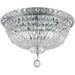 Empire Polished Chrome Clear Crystal 6 Light Flushmount - Flushmounts