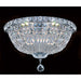 Empire Polished Chrome Clear Crystal 6 Light Flushmount - Flushmounts