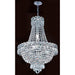 Empire Polished Chrome Clear Crystal 8 Light Chandelier - Chandeliers