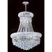 Empire Polished Chrome Clear Crystal 8 Light Chandelier - Chandeliers
