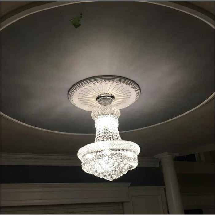 Empire Polished Chrome Clear Crystal 8 Light Chandelier - Chandeliers
