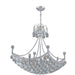 Empire Polished Chrome Clear Crystal 8 Light Chandelier - Chandeliers
