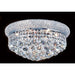 Empire Polished Chrome Clear Crystal 8 Light Flushmount - Flushmounts