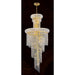 Empire Polished Gold Clear Crystal 10 Light Chandelier - Chandeliers