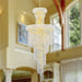 Empire Polished Gold Clear Crystal 10 Light Chandelier - Chandeliers