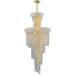 Empire Polished Gold Clear Crystal 10 Light Chandelier - Chandeliers