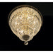 Empire Polished Gold Clear Crystal 10 Light Flushmount - Flushmounts