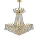 Empire Polished Gold Clear Crystal 11 Light Chandelier - Chandeliers