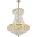 Empire Polished Gold Clear Crystal 11 Light Chandelier - Chandeliers