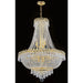 Empire Polished Gold Clear Crystal 12 Light Chandelier - Chandeliers