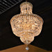 Empire Polished Gold Clear Crystal 12 Light Chandelier - Chandeliers