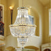 Empire Polished Gold Clear Crystal 12 Light Chandelier - Chandeliers