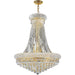 Empire Polished Gold Clear Crystal 14 Light Chandelier - Chandeliers