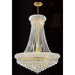 Empire Polished Gold Clear Crystal 14 Light Chandelier - Chandeliers