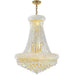 Empire Polished Gold Clear Crystal 14 Light Chandelier - Chandeliers