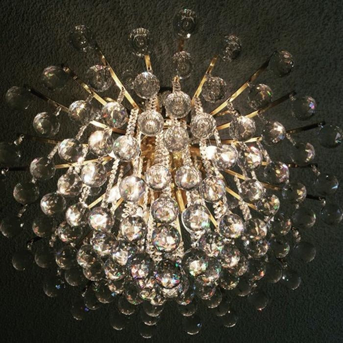 Empire Polished Gold Clear Crystal 15 Light Chandelier - Chandeliers