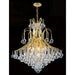 Empire Polished Gold Clear Crystal 15 Light Chandelier - Chandeliers