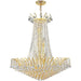Empire Polished Gold Clear Crystal 16 Light Chandelier - Chandeliers