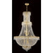 Empire Polished Gold Clear Crystal 17 Light Chandelier - Chandeliers