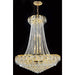 Empire Polished Gold Clear Crystal 18 Light Chandelier - Chandeliers