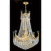 Empire Polished Gold Clear Crystal 18 Light Chandelier - Chandeliers
