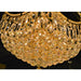Empire Polished Gold Clear Crystal 18 Light Chandelier - Chandeliers