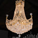 Empire Polished Gold Clear Crystal 18 Light Chandelier - Chandeliers