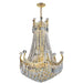 Empire Polished Gold Clear Crystal 18 Light Chandelier - Chandeliers