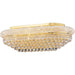 Empire Polished Gold Clear Crystal 18 Light Flushmount - Flushmounts