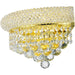 Empire Polished Gold Clear Crystal 2 Light Wall Sconce - Wall Sconces