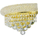 Empire Polished Gold Clear Crystal 2 Light Wall Sconce - Wall Sconces