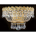 Empire Polished Gold Clear Crystal 2 Light Wall Sconce - Wall Sconces