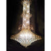 Empire Polished Gold Clear Crystal 20 Light Chandelier - Chandeliers
