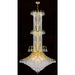 Empire Polished Gold Clear Crystal 20 Light Chandelier - Chandeliers