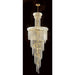 Empire Polished Gold Clear Crystal 22 Light Chandelier - Chandeliers