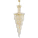 Empire Polished Gold Clear Crystal 22 Light Chandelier - Chandeliers