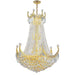 Empire Polished Gold Clear Crystal 24 Light Chandelier - Chandeliers