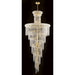 Empire Polished Gold Clear Crystal 28 Light Chandelier - Chandeliers