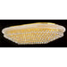 Empire Polished Gold Clear Crystal 28 Light Flushmount - Flushmounts