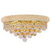 Empire Polished Gold Clear Crystal 3 Light Wall Sconce - Wall Sconces