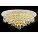 Empire Polished Gold Clear Crystal 3 Light Wall Sconce - Wall Sconces