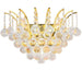 Empire Polished Gold Clear Crystal 3 Light Wall Sconce - Wall Sconces
