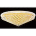 Empire Polished Gold Clear Crystal 33 Light Flushmount - Flushmounts