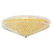 Empire Polished Gold Clear Crystal 33 Light Flushmount - Flushmounts