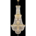 Empire Polished Gold Clear Crystal 34 Light Chandelier - Chandeliers