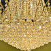 Empire Polished Gold Clear Crystal 4 Light Chandelier - Chandeliers